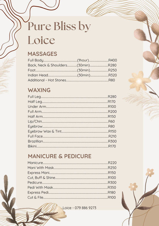 Price List